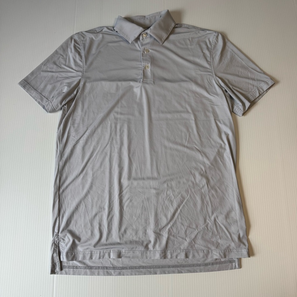 Southern Tide Brrr° Driver Polo Shirt Men’s Medium Gray Performance Golf Tech